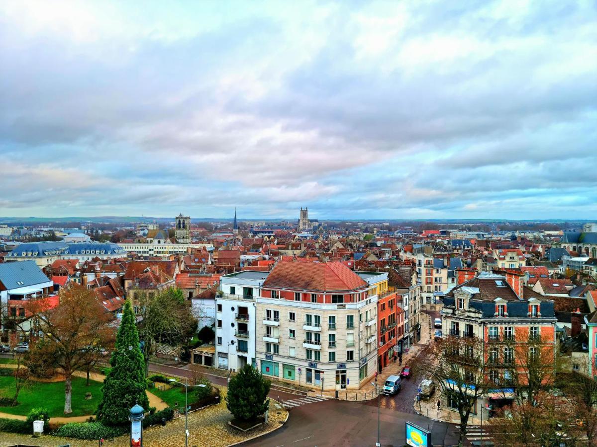 Le Perchoir, High-End & Panoramic View Apartment Troyes Exterior photo